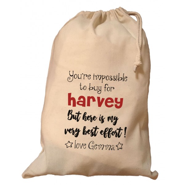Personalised Humorous Gift Bag - Harvey Design